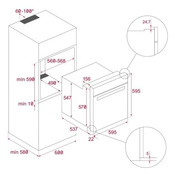 Духовой шкаф электрический Teka HLB 8400 FBK