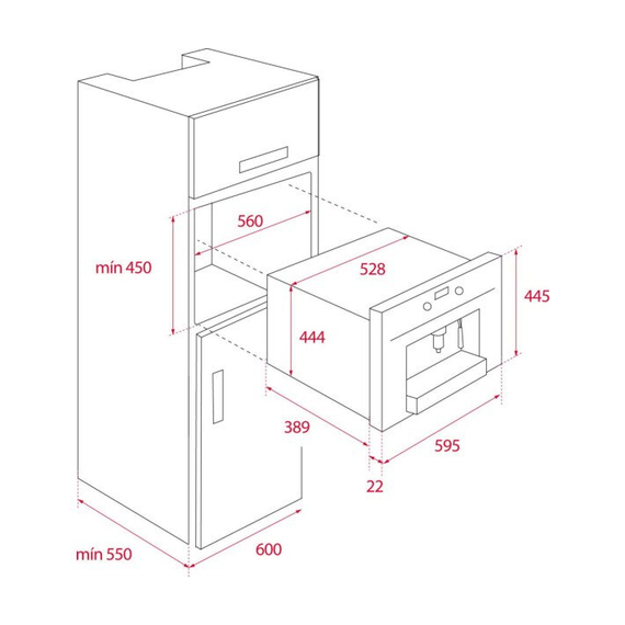 Встраиваемая кофемашина Teka CLC 855 GM