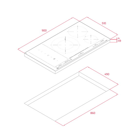 Варочная поверхность электрическая Teka IBF 95 BM