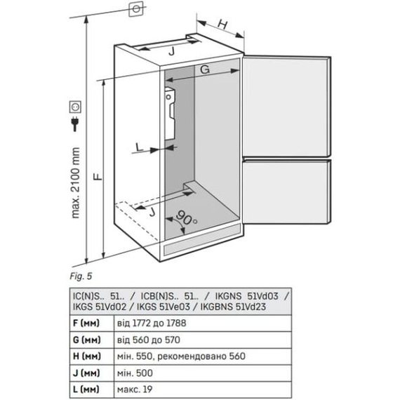 Холодильник встраиваемый Liebherr IRBci 5150