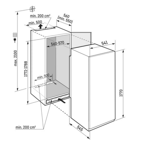 Холодильник встраиваемый Liebherr IRBSd 5120