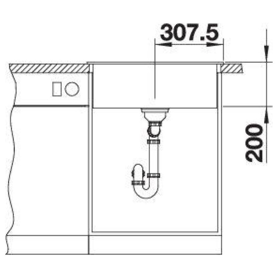 Кухонная мойка Blanco NAYA 6 чорний 525941