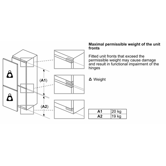 Холодильник встраиваемый Bosch KBN96ADD0