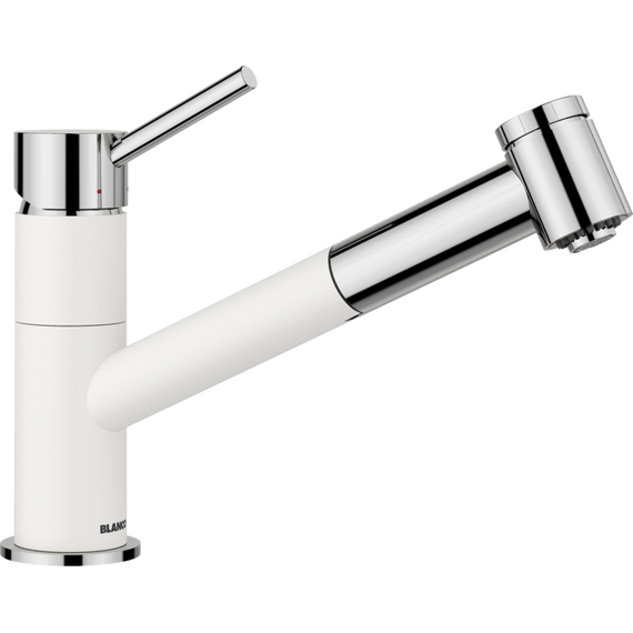 Кухонный смеситель Blanco KANO-S Vario белый/хром 527964