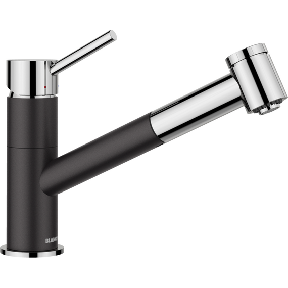 Кухонный смеситель Blanco KANO-S Vario черный/хром 527963