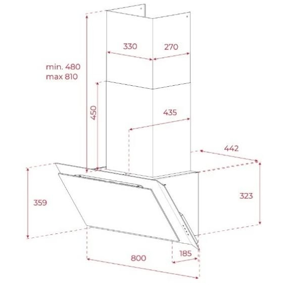 Вытяжка кухонная Teka DVI 88 BM