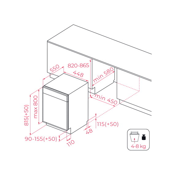 Посудомоечная машина Teka DFI 44850