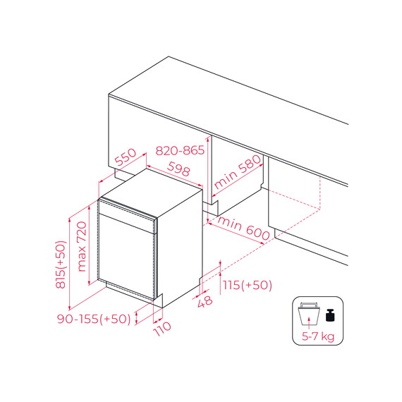 Посудомоечная машина Teka DFI 46720