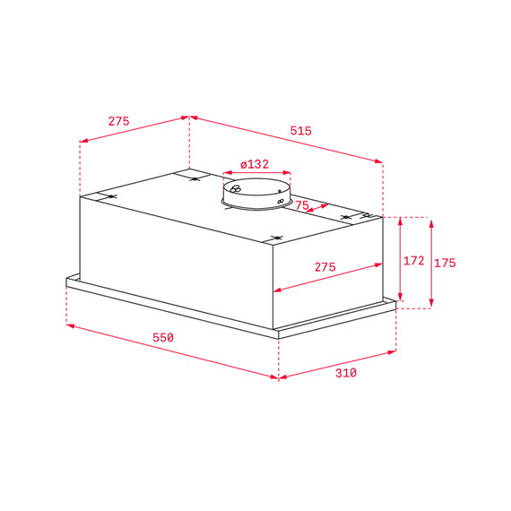 Вытяжка кухонная Teka GFG 2 BL