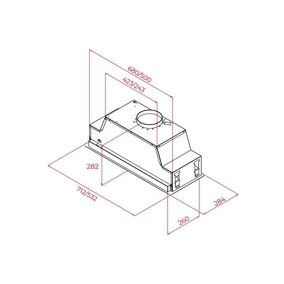 Вытяжка кухонная Teka GFL 57651 BK