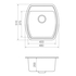 Кухонная мойка Vankor Norton NMP 01.48 Gray stone