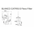 Кухонный смеситель Blanco CATRIS-S Flexo Filter PVD steel 526706
