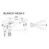 Кухонный смеситель Blanco WEGA II нежно белый 526980