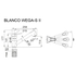 Кухонный смеситель Blanco WEGA-S II нежно белый 526982