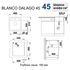 Кухонная мойка Blanco DALAGO 45 нежно белый 527059
