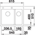 Кухонная мойка Blanco PLEON 6 Split чёрний 525955