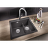 Кухонная мойка Blanco PLEON 6 Split тёмная скала 521690