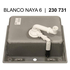 Кухонная мойка Blanco NAYA 6 кофе 519645